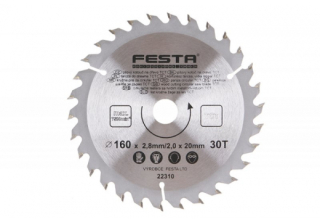 Pilový kotouč na dřevo TCT 160mm, 30T